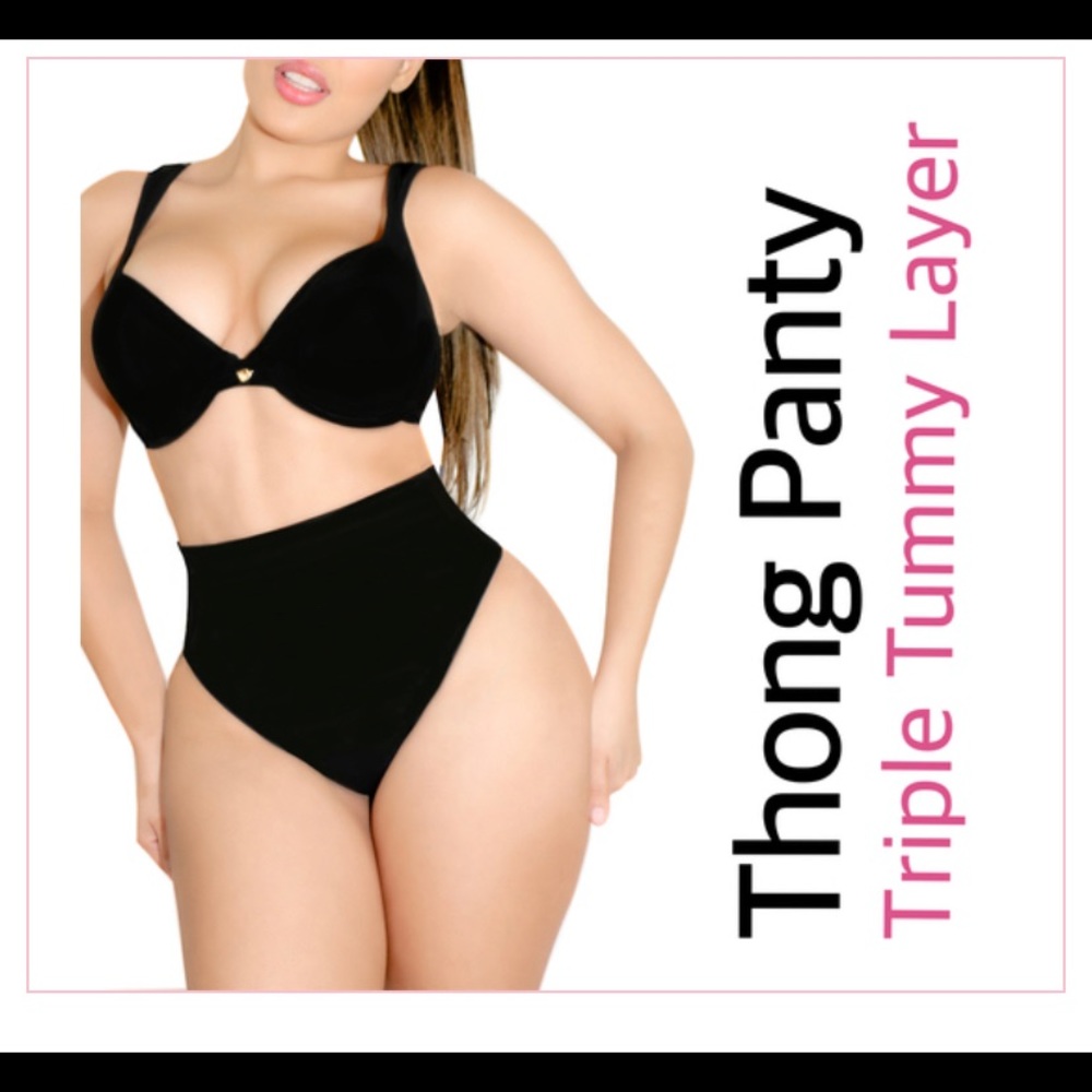 NWT Yahaira triple tummy layer thong